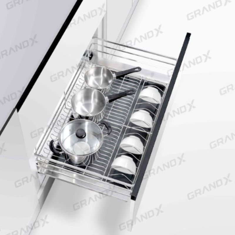 Giá xoong nồi Inox SUS304 nan dẹt GrandX XP.60S0