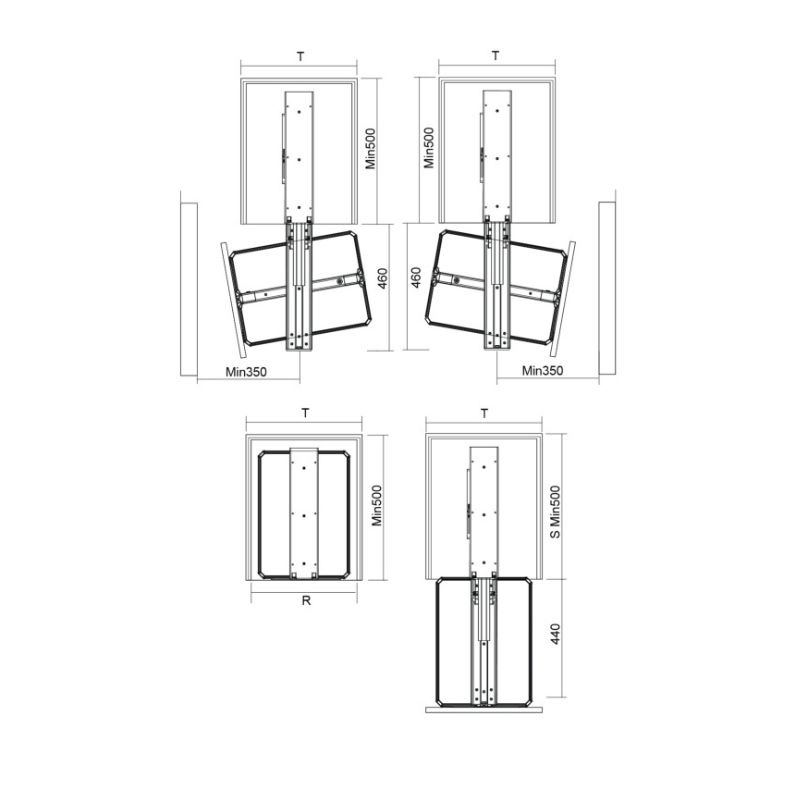 Tủ đồ khô cánh rút/xoay Titanium GrandX XP.400T0