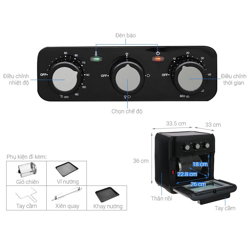 Nồi chiên không dầu Hawonkoo AFH-100-TQ1