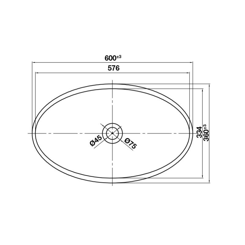 Chậu lavabo đặt bàn HVN2013 Hafele 588.87.4021