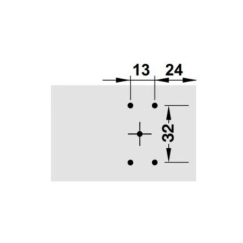 Đế bản lề tủ SM 100 Hafele 315.98.5500