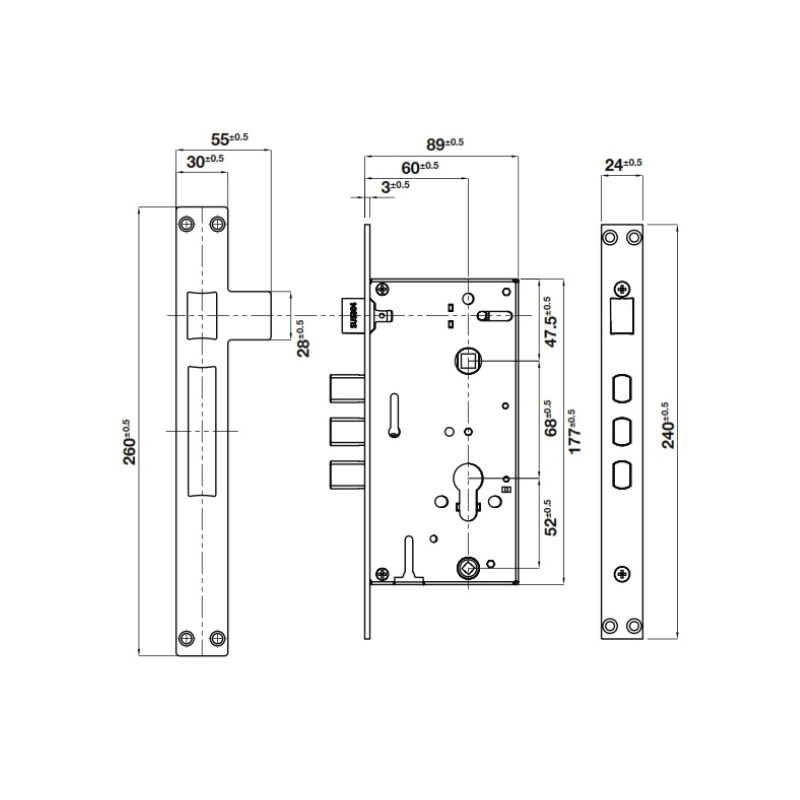 Khóa điện tử DL6000 Hafele 912.20.5811