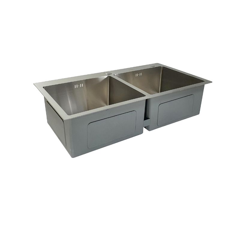 Chậu rửa bát inox 2 hố BossEU BS201.8245CL20