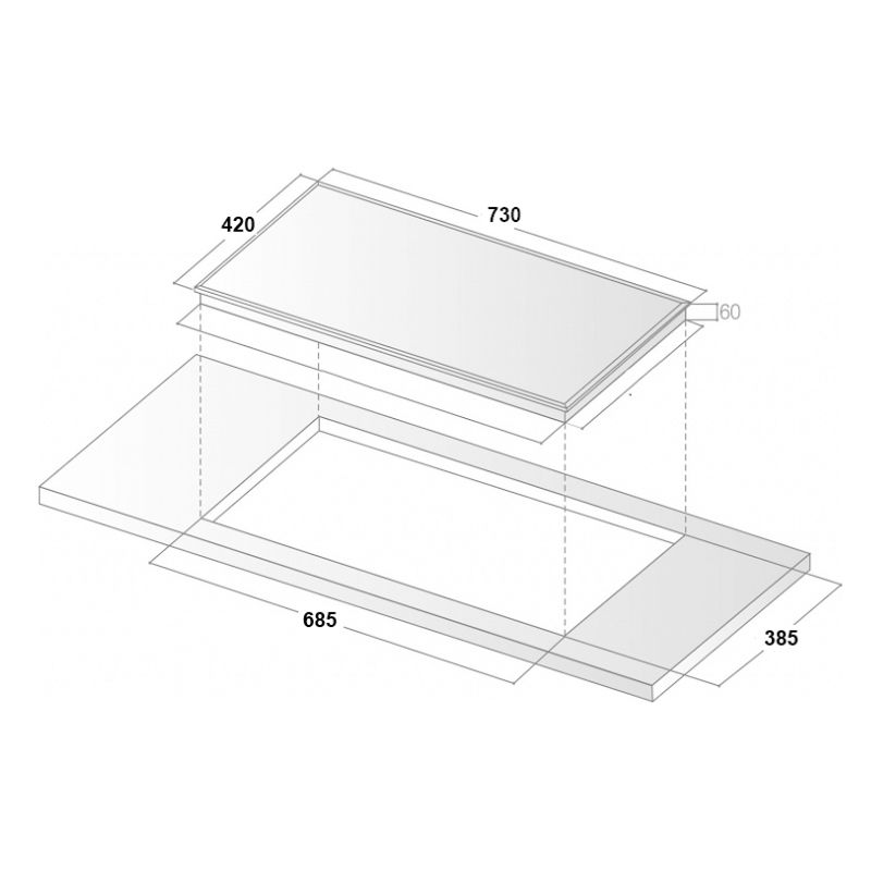 Bếp từ đôi Binova BI-1101Plus lắp âm1