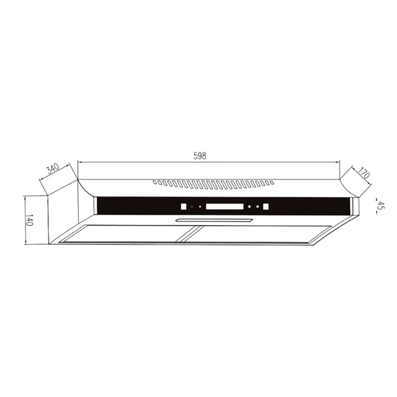 Máy hút mùi âm tủ Binova BI-23-GT-060