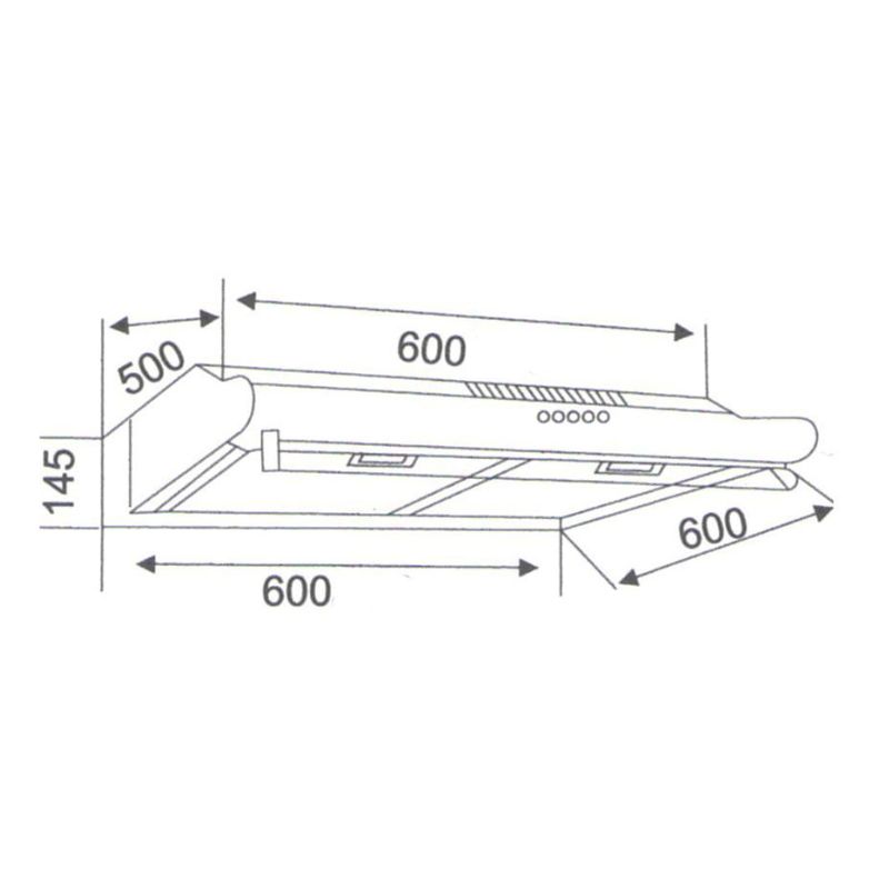 Máy hút mùi áp tường Binova BI-23-B-070