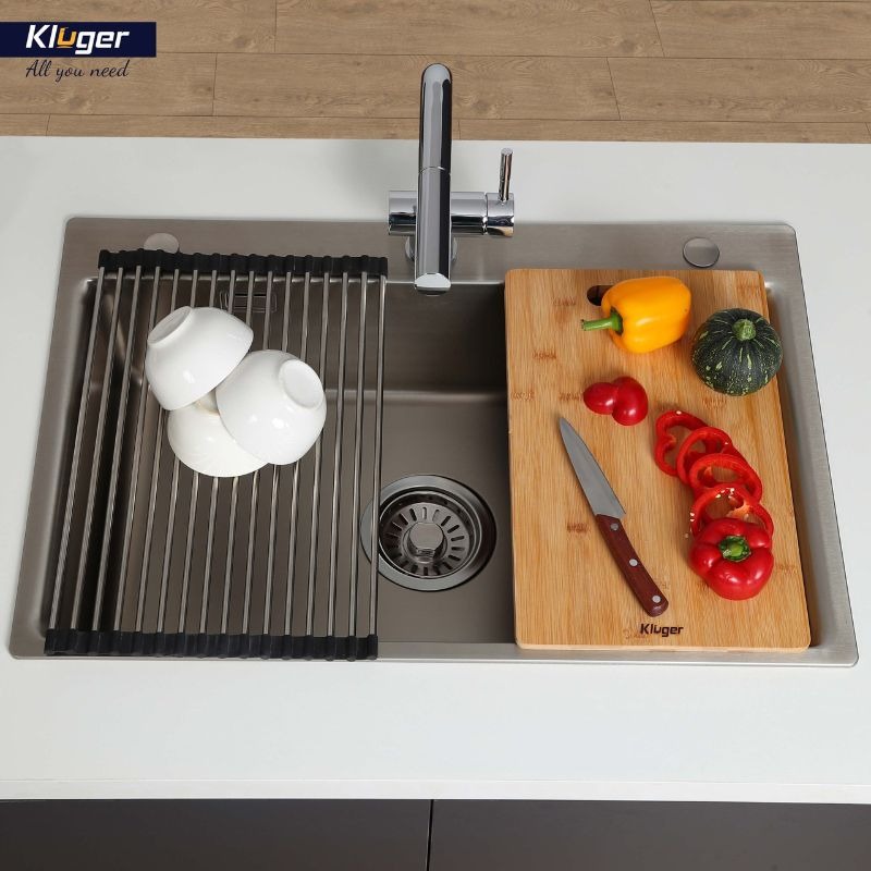 Chậu rửa bát 1 hố Kluger KF8121B-S751