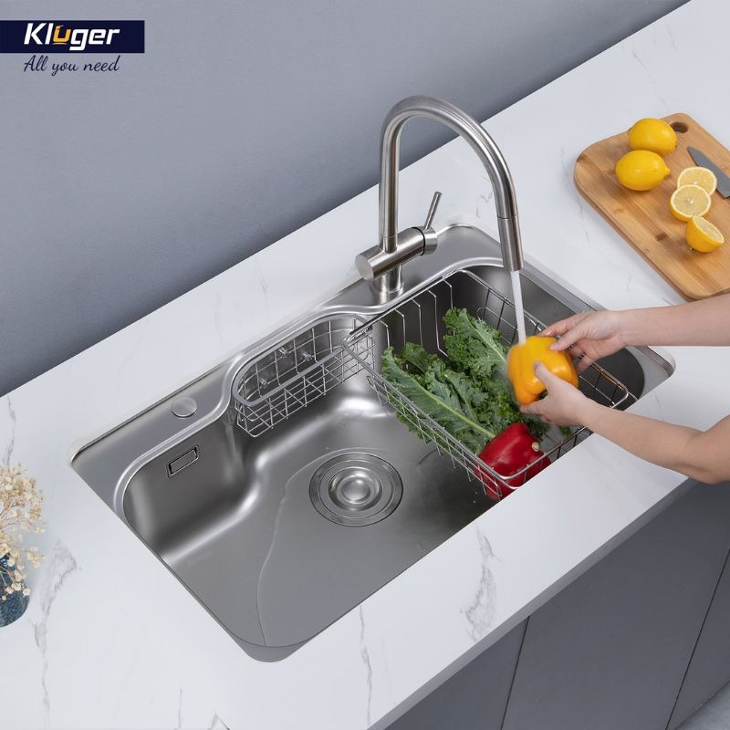 Chậu rửa bát 1 hố Kluger KW8151FS-S801