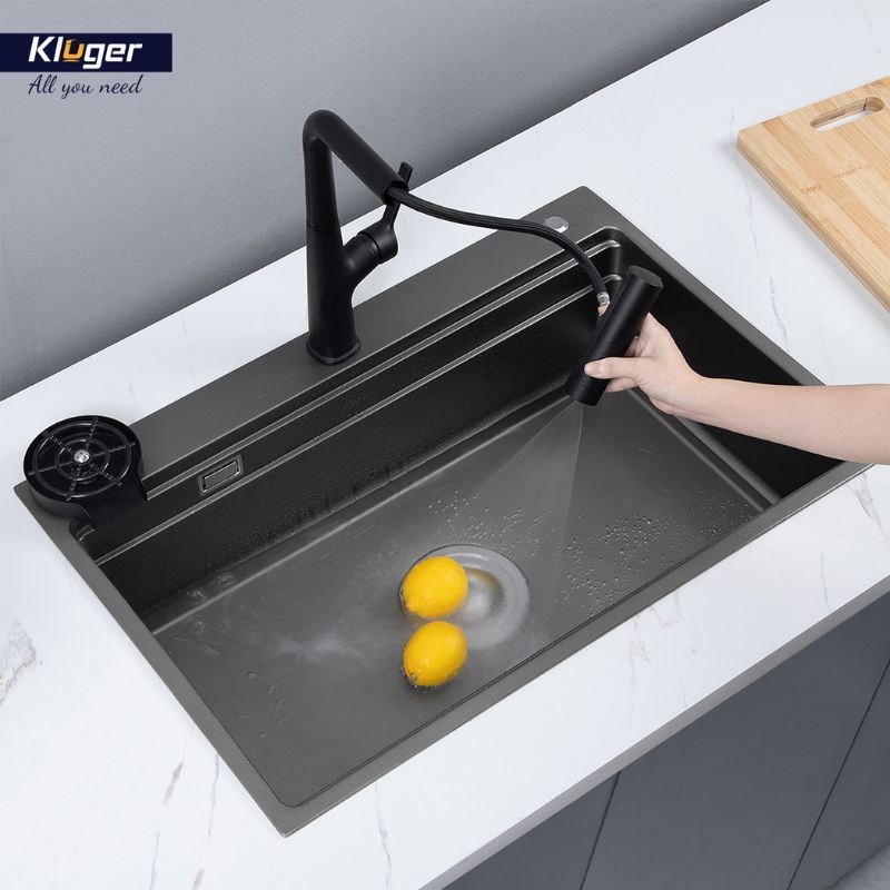 Chậu rửa bát 1 hố Kluger KWF8161FB-S761