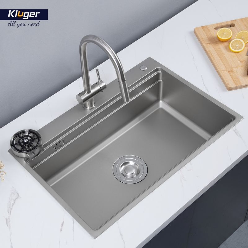 Chậu rửa bát 1 hố Kluger KWF8161FS-S761