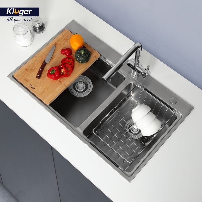 Chậu rửa bát 2 hố Kluger KW8211S-S841