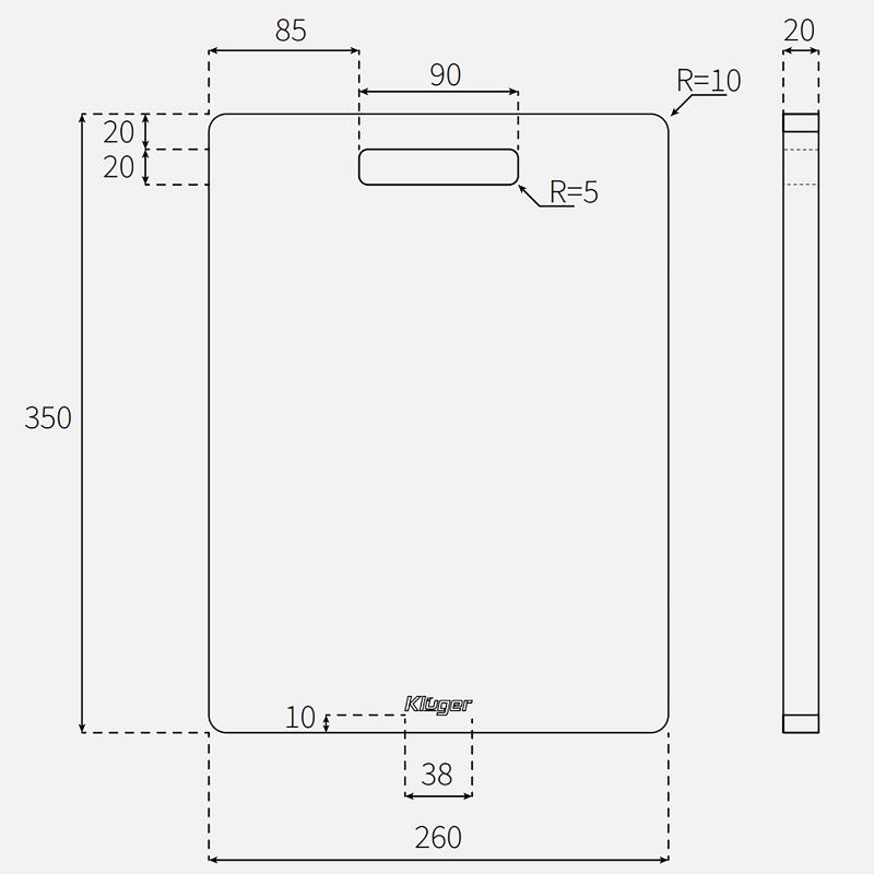 Thớt gỗ tre Kluger KCB-104W2