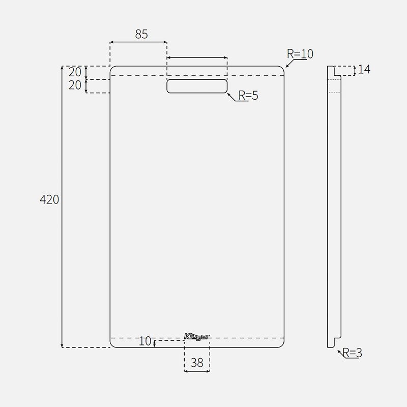 Thớt gỗ tre Kluger KCB-105W2