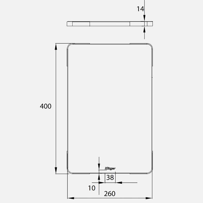 Thớt inox Kluger KCB-121FB2