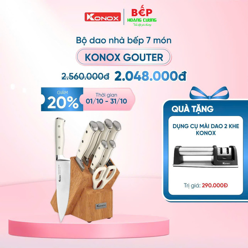 Bộ dao làm bếp cao cấp 7 món Konox Gouter