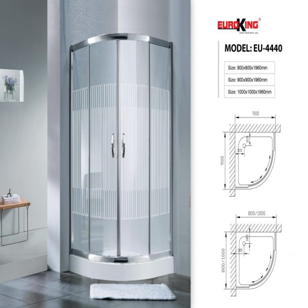 Phòng tắm vách kính Euroking EU-4440 800mm1