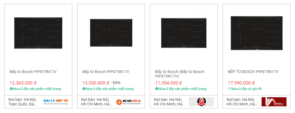 Giá Bếp từ Bosch PIP875N17V trên websosanh
