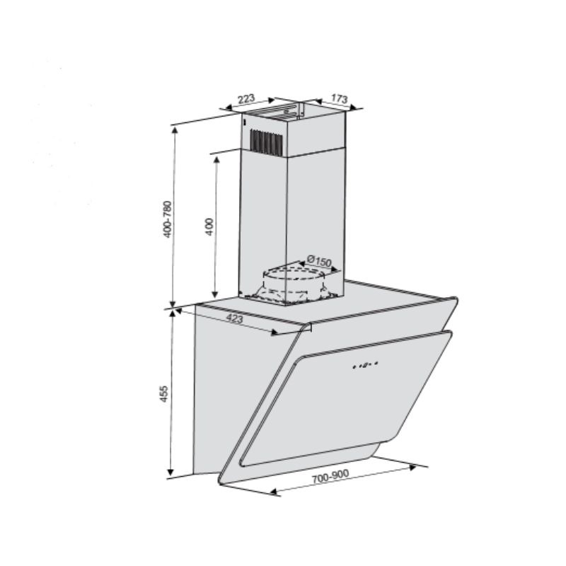 Máy hút mùi Lorca TA 6008CM-901