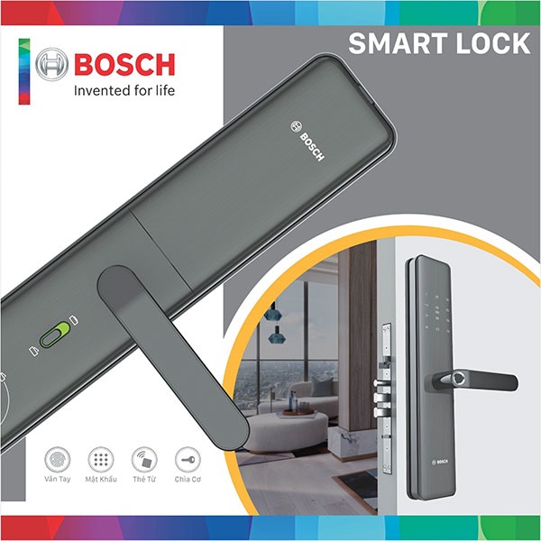  Khóa cửa điện tử Bosch ID 40PKB EU màu đen