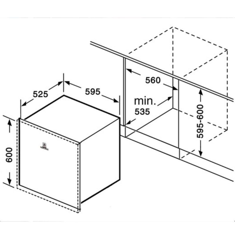 Máy rửa bát bán âm Richborn RDS6060MUS1