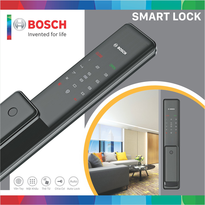 Khóa cửa điện tử Bosch FU780KB màu đen1