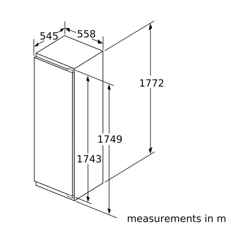 Tủ đông âm tủ 212 lít Bosch GIN81ACE0 Serise 61