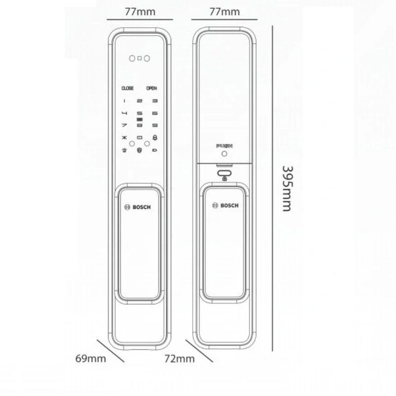 Khóa cửa thông minh Bosch EL600VF EU Gray0