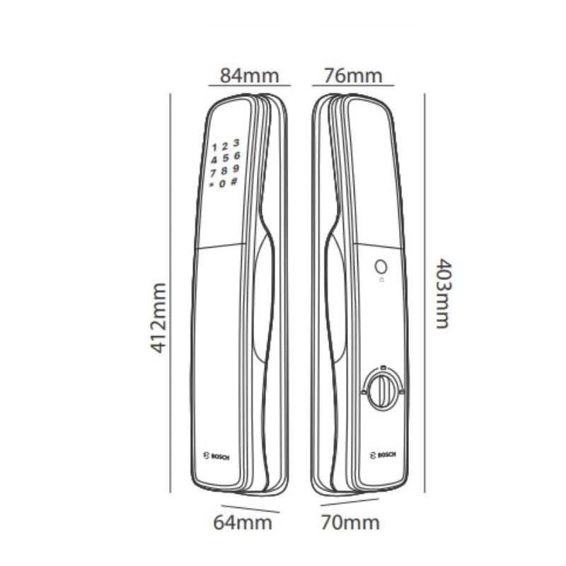 Khóa cửa thông minh Bosch EL800X EU Gray1