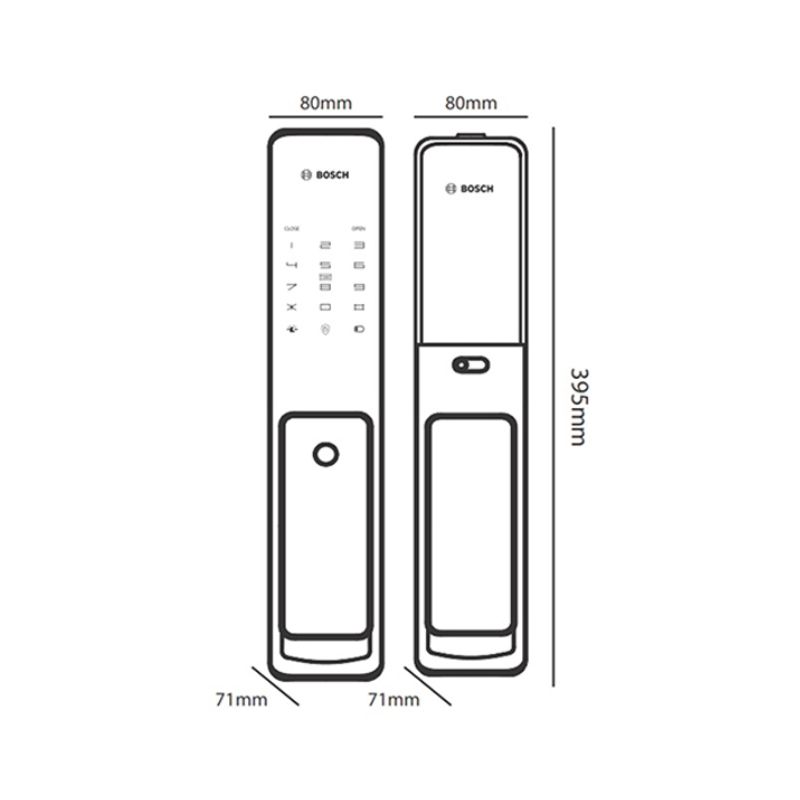 Khóa cửa thông minh Bosch FU750 EU Gray0