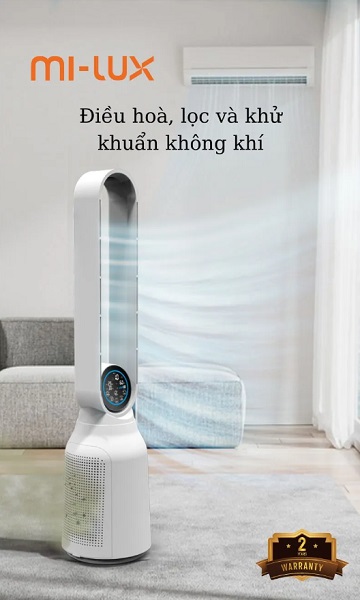 Quạt Không Cánh Xiaomi Mi-lux A4 lọc không khí khử mùi1