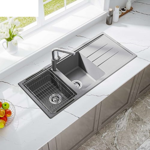 Chậu rửa bát Konox Granite Sink Phoenix Smart 1160 – Grey1