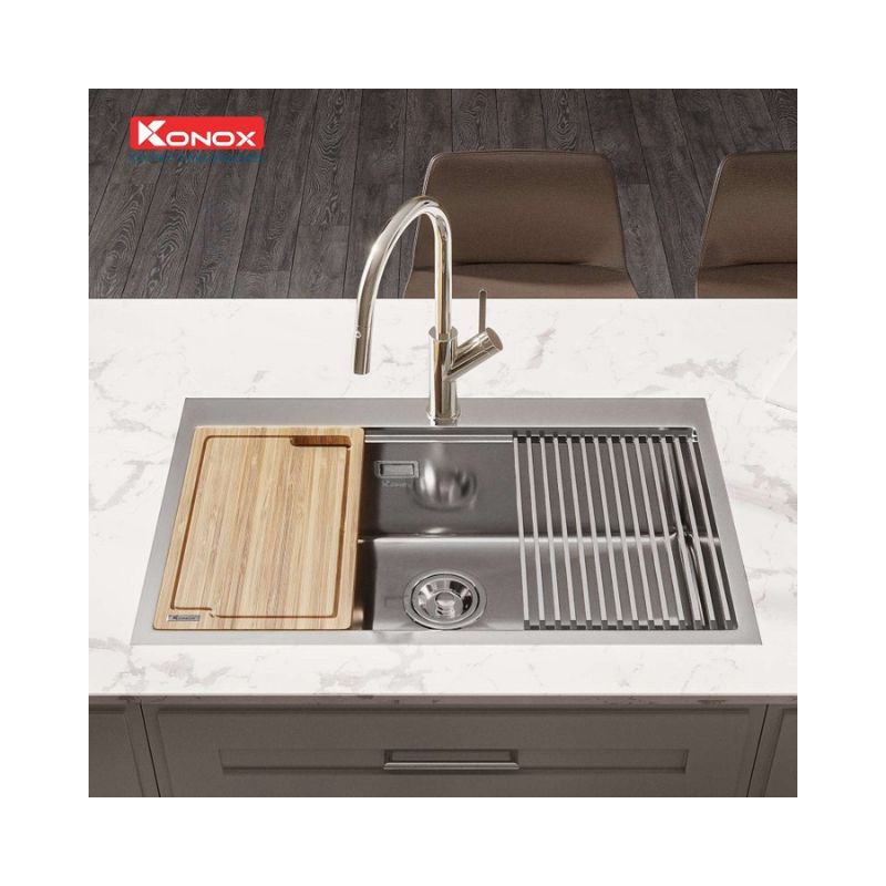 Chậu rửa bát Konox Workstation - Topmount Sink KN8050TS0