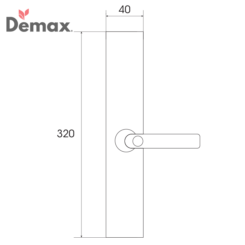 Khóa cửa điện tử Demax SL101 SUS cho cửa nhôm, sắt, inox, cửa nhựa0