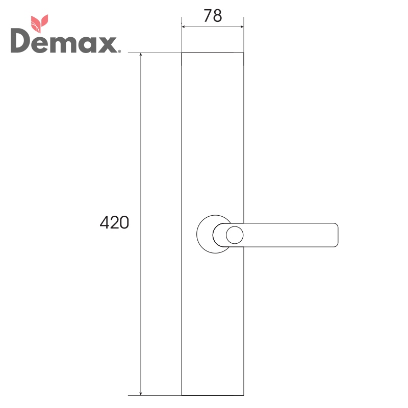 Khóa cửa điện tử Demax SL650 GS0