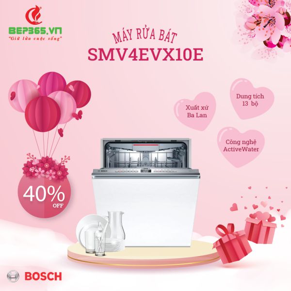 Các chương trình rửa của máy rửa bát Bosch SMV4EVX10E
