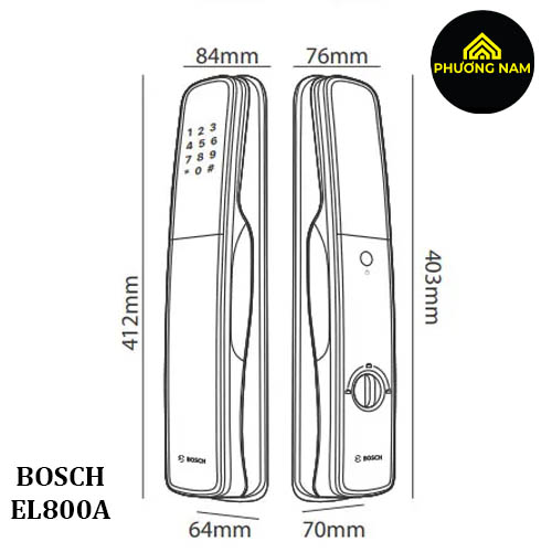 Khóa điện tử Bosch EL 800A EU3