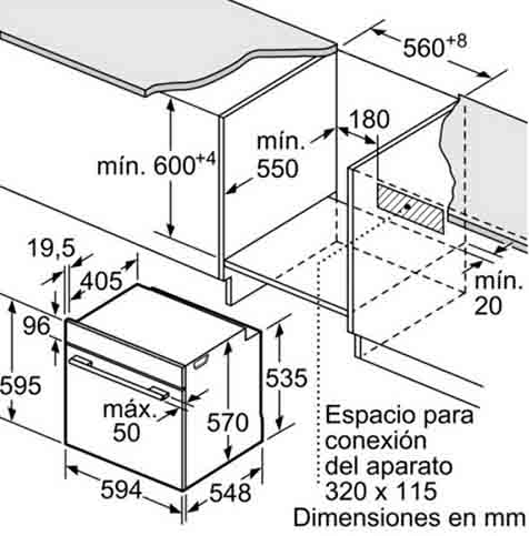 Thông số chi tiết của lò nướng Bosch HBA5780B0