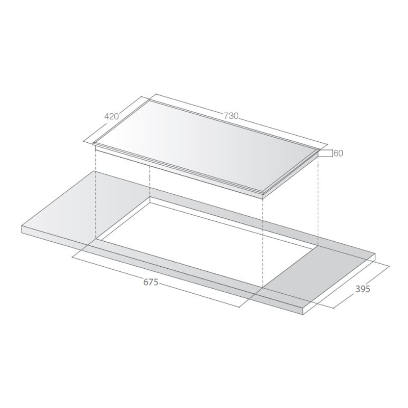 Bếp từ đôi Lorca LCI 877 lắp âm1