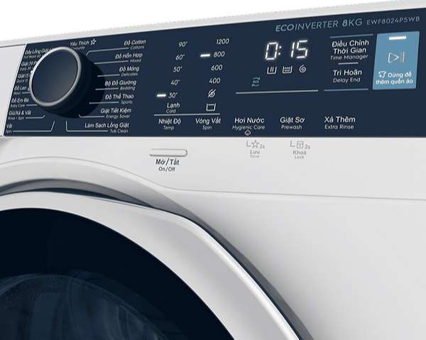 Máy giặt Electrolux Inverter 8 kg EWF8024P5WB0