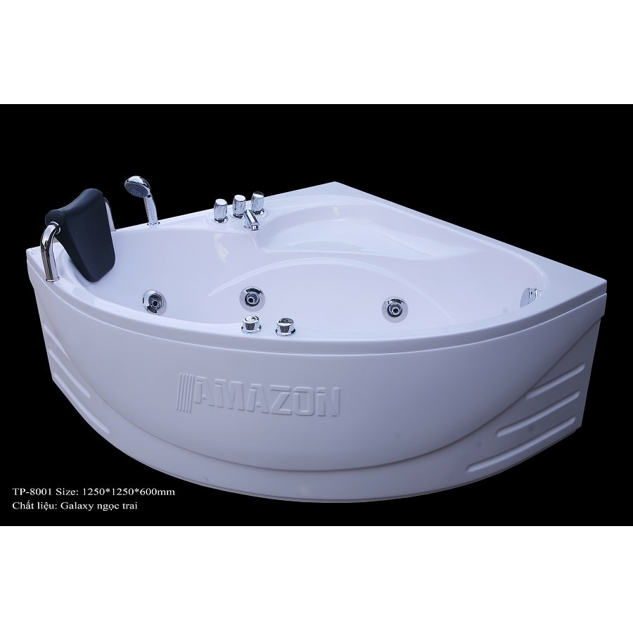 Bồn tắm Massage Amazon TP-8001 bồn góc đơn 1 gối