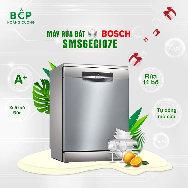 Máy rửa bát Bosch SMS6ECI07E - Tiết kiệm tới 12.490.000 VNĐ