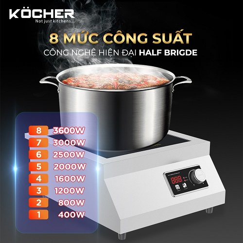 Bếp từ công nghiệp Kocher CI-3600F4