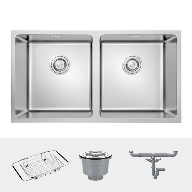 Chậu rửa bát inox 2 hố Konox Cube 7544DU0