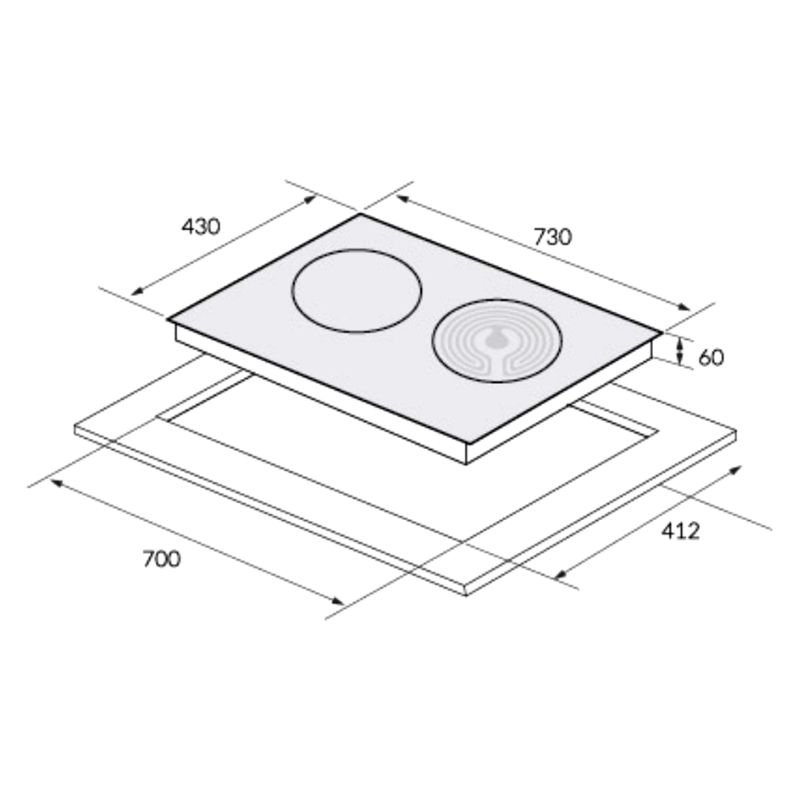 Bếp từ kết hợp hồng ngoại đôi Eurosun EU-TE509Max1