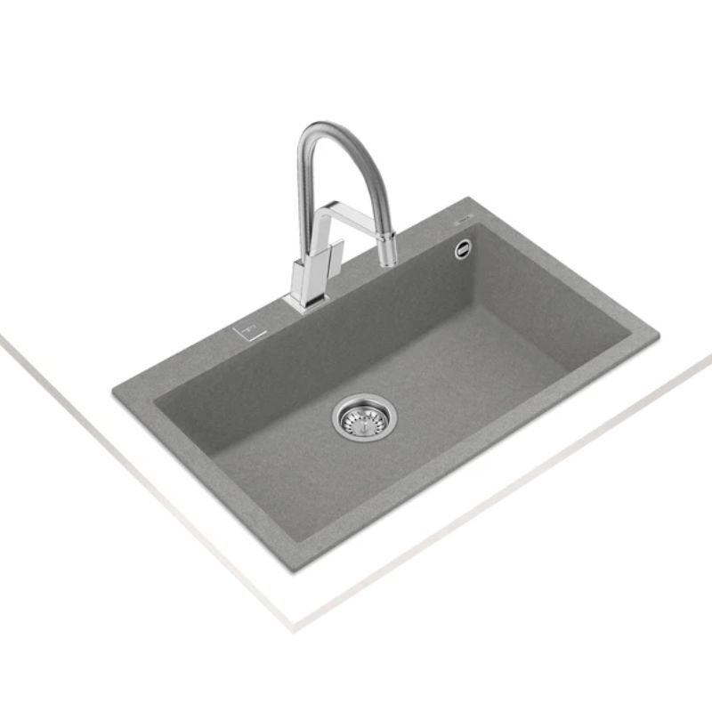 Chậu rửa bát đá 1 hố Teka MAESTRO FORSQUARE 72.40 TG STONEGREY 1152300010