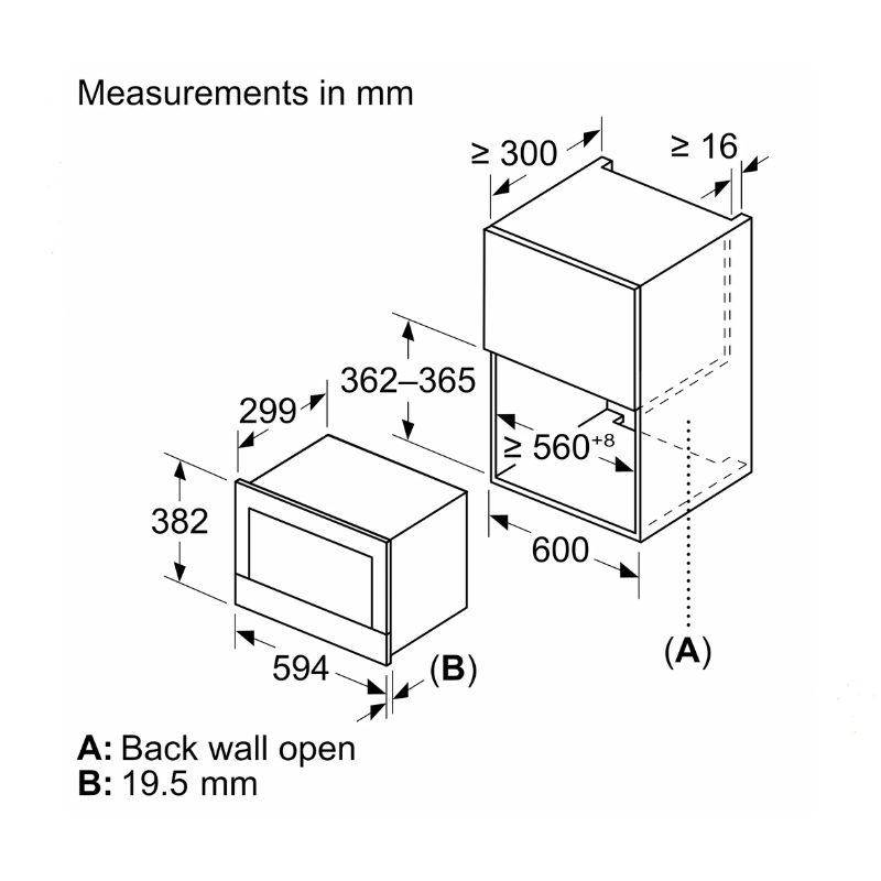 Lò vi sóng Bosch BER7321B1 lắp âm1