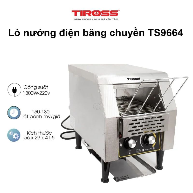 Lò nướng điện băng chuyền Tiross TS96640