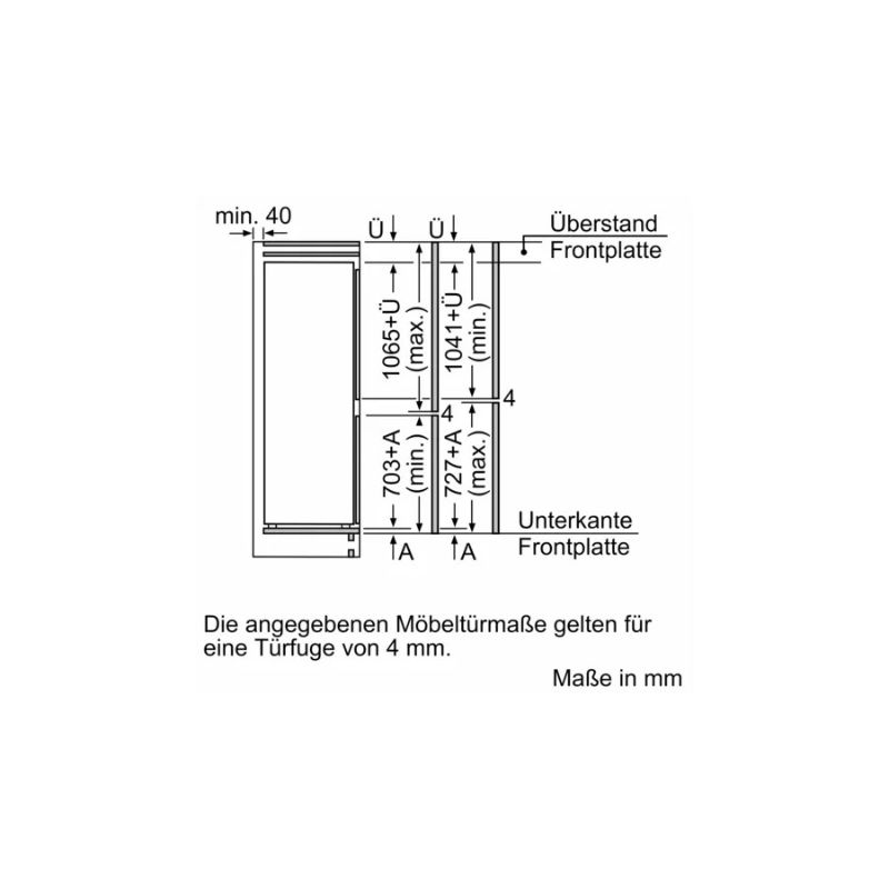 Tủ lạnh 2 cánh side by side 260 lít Bosch KIN86ADD02