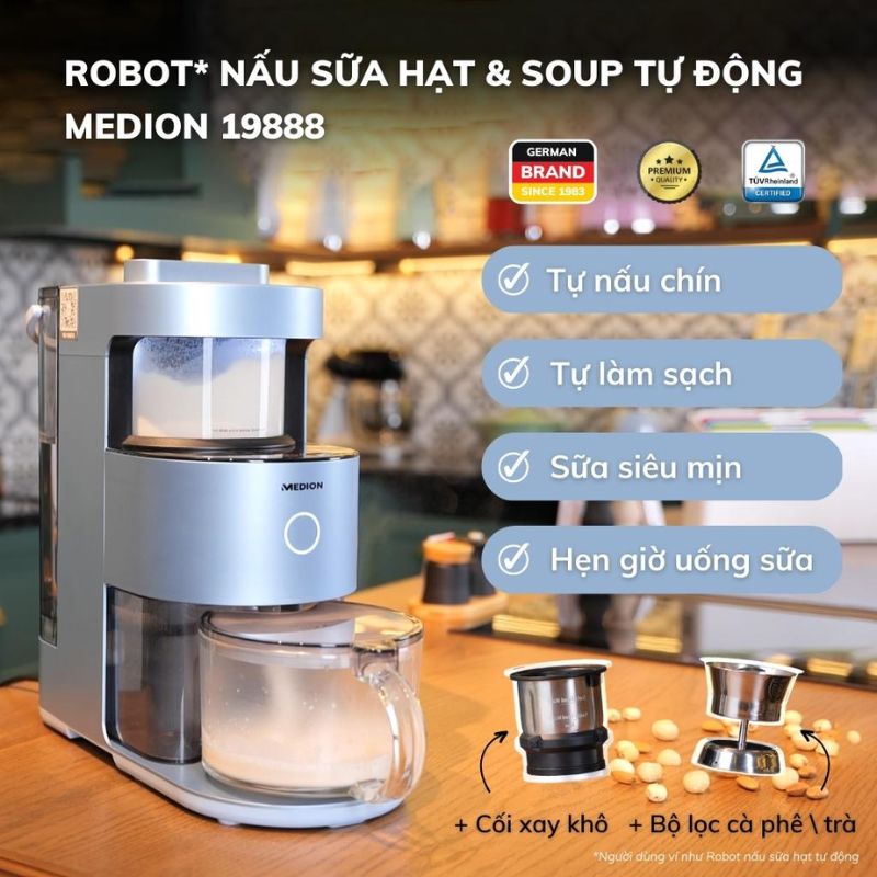 Máy làm sữa hạt tự động Medion MD198882