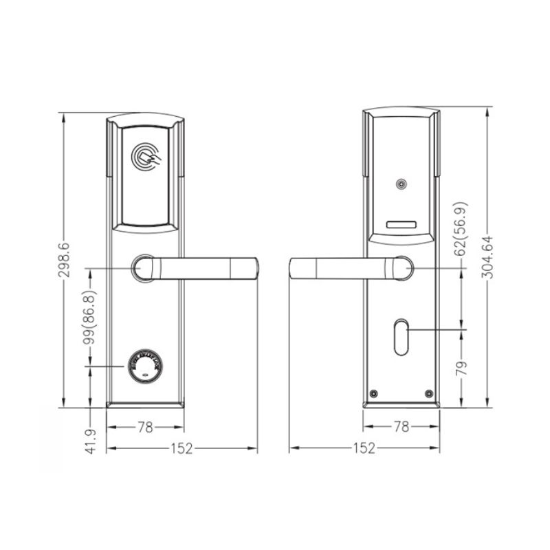 Khóa Cửa Khách Sạn HY-HL01 Black0